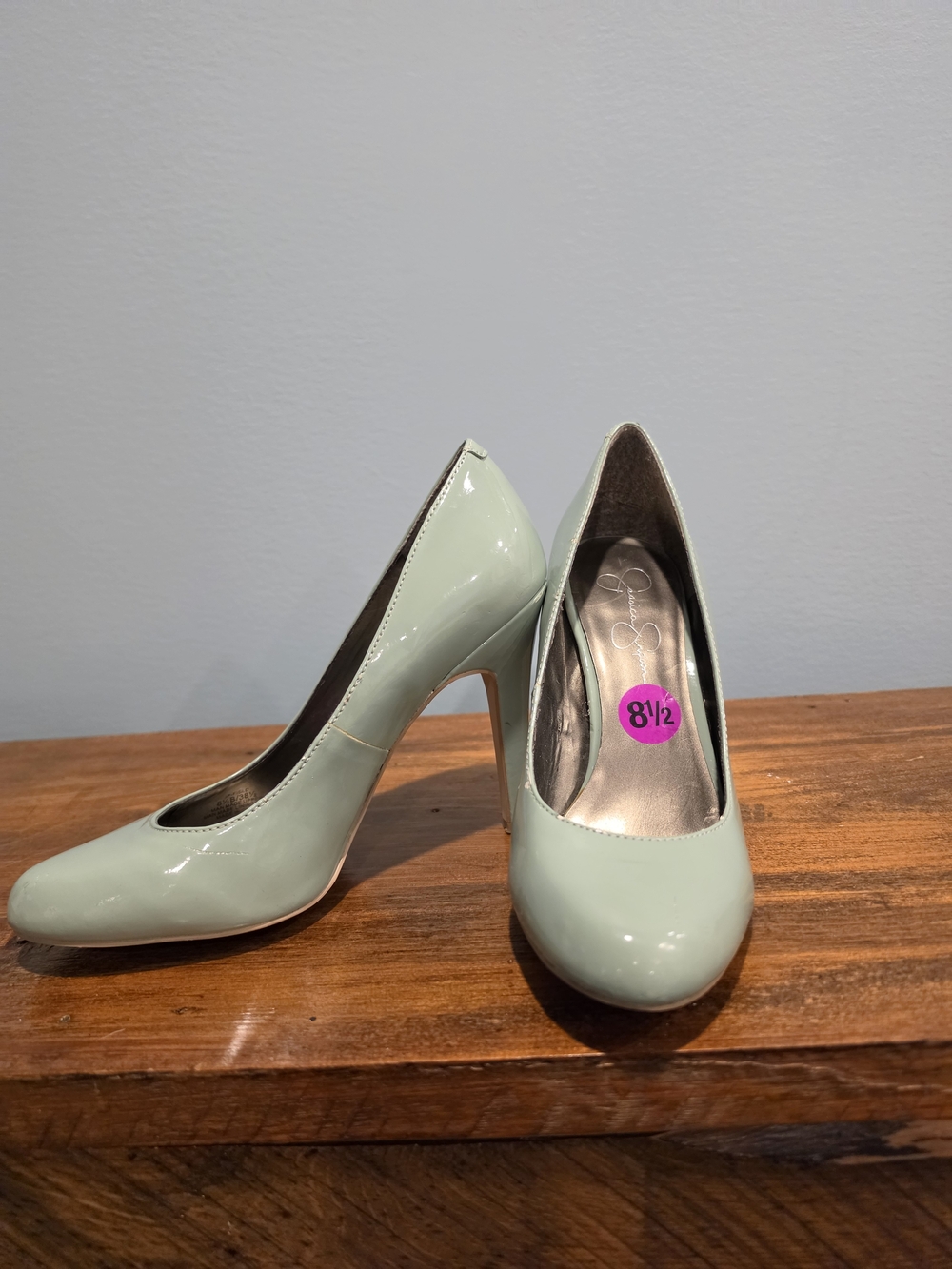 Jessica Simpson Mint Green Patent High Heel Pumps